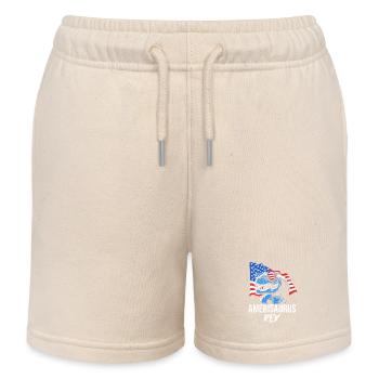 Vierter Juli Nationalfarben Nationalfeiertag USA - Kinder Organic Joggingshorts Mini Bolter von Stanley/Stella - Natur - Vorne