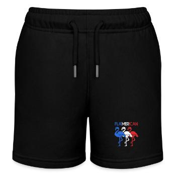 Fourth of July National Colors National Day United States - Kids Organic Sweat Shorts by Stanley/Stella - black - Front