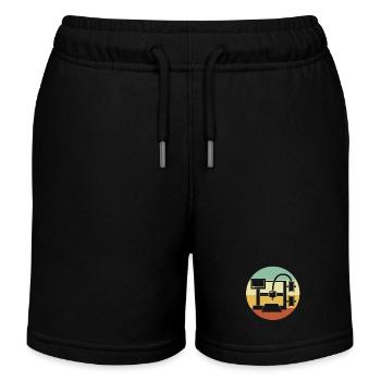3D Printing - Kids Organic Sweat Shorts by Stanley/Stella - black - Front