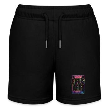 Attention Girls Trip en cours - Short de jogging enfant bio Stanley/Stella - noir - Devant