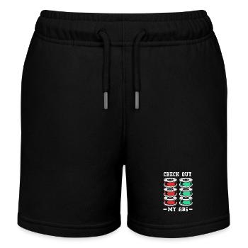 3D Printing - Kids Organic Sweat Shorts by Stanley/Stella - black - Front