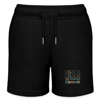 Black Father Essentielles Element Periodensystem - Kinder Organic Joggingshorts Mini Bolter von Stanley/Stella - Schwarz - Vorne