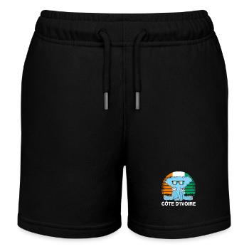 Elfenbeinküste Elefant - Kinder Organic Joggingshorts Mini Bolter von Stanley/Stella - Schwarz - Vorne