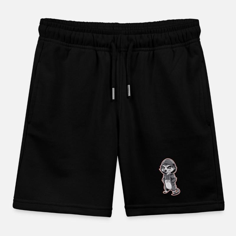 Suricate cool dans un sweat à capuche élégant Short de jogging enfant bio Stanley/Stella