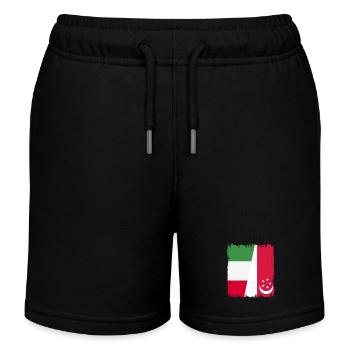 Singapore Italy - Kids Organic Sweat Shorts by Stanley/Stella - black - Front