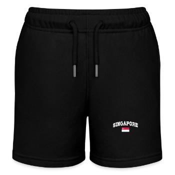 Singapour - Short de jogging enfant bio Stanley/Stella - noir - Devant