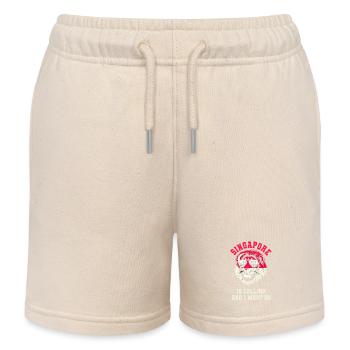 Singapore calls and I have to go - Kids Organic Sweat Shorts by Stanley/Stella - soft Ecru - Front