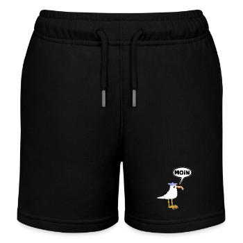 Moin Seagull Rubber Boots Boots Speech Bubble - Kids Organic Sweat Shorts by Stanley/Stella - black - Front