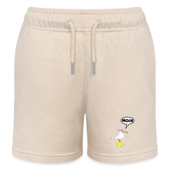 Moin Seagull Boots Speech Bubble Women Rubber Boots - Kids Organic Sweat Shorts by Stanley/Stella - soft Ecru - Front