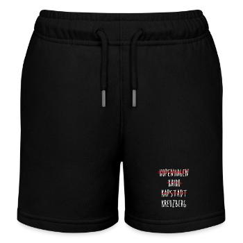 Kreuzberg Berlin Streichliste - Kinder Organic Joggingshorts Mini Bolter von Stanley/Stella - Schwarz - Vorne
