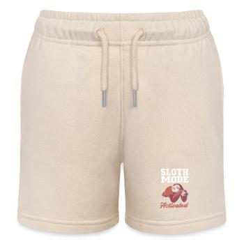 Sloth - Kids Organic Sweat Shorts by Stanley/Stella - soft Ecru - Front