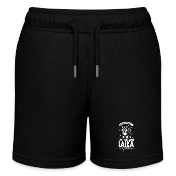 Ostsibirischer Laika Mama - Kinder Organic Joggingshorts Mini Bolter von Stanley/Stella - Schwarz - Vorne