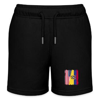 Ecuador Quito Guayaquil Ecuadorianische - Kinder Organic Joggingshorts Mini Bolter von Stanley/Stella - Schwarz - Vorne