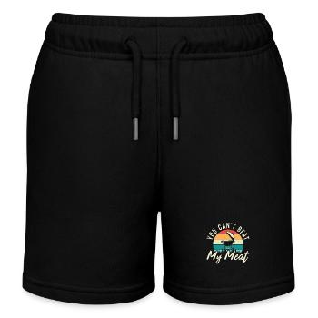 Pulled Pork BBQ You Can't Beat My Grilled Meat - Kids Organic Sweat Shorts by Stanley/Stella - black - Front