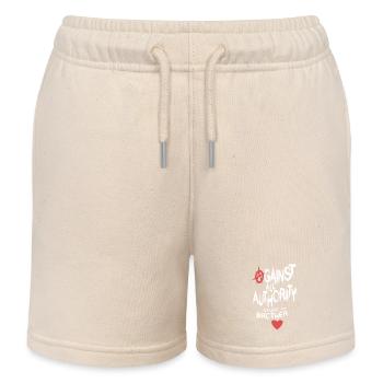 Brother Saying - Kids Organic Sweat Shorts by Stanley/Stella - soft Ecru - Front