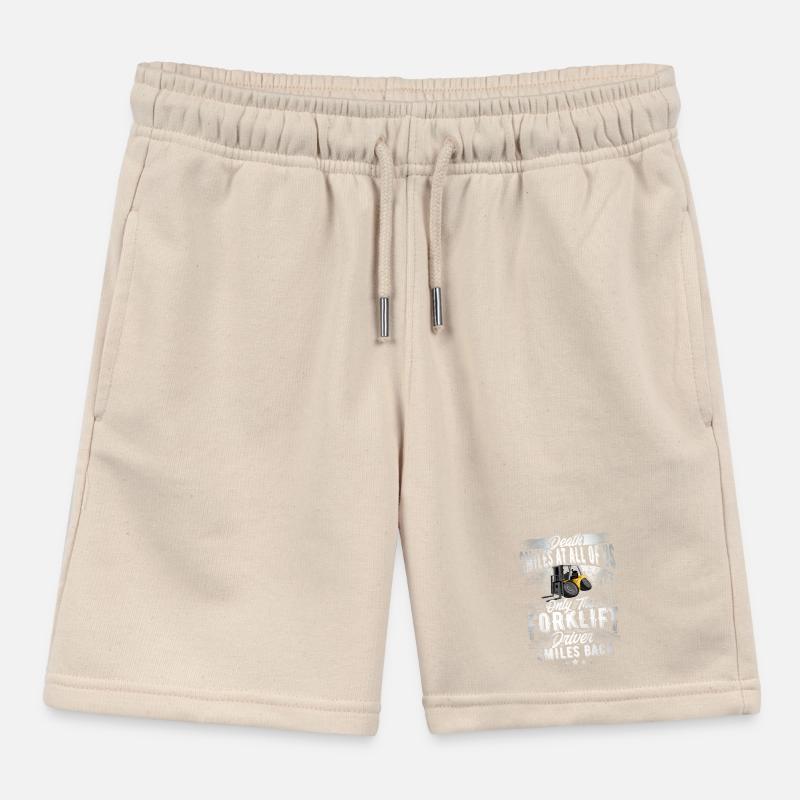 Forklift driver Kids Organic Sweat Shorts by Stanley/Stella