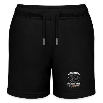 Lithuanian Hound Mom - Kids Organic Sweat Shorts by Stanley/Stella - black - Front