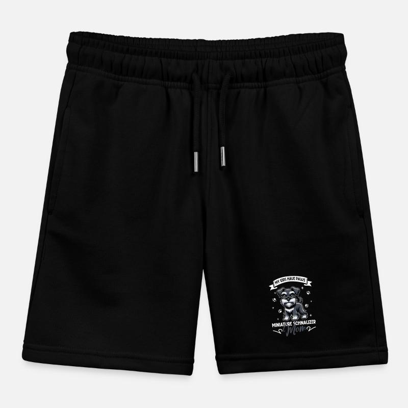 Miniature Schnauzer Mom Kids Organic Sweat Shorts by Stanley/Stella