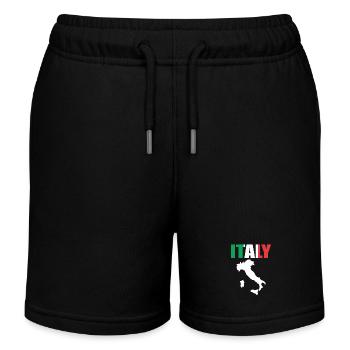 Italie - Short de jogging enfant bio Stanley/Stella - noir - Devant