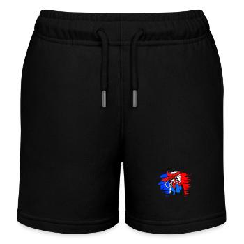 Frankreich - Kinder Organic Joggingshorts Mini Bolter von Stanley/Stella - Schwarz - Vorne