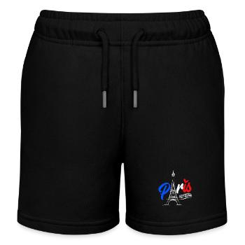 Frankreich - Kinder Organic Joggingshorts Mini Bolter von Stanley/Stella - Schwarz - Vorne