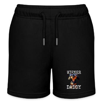 Viennois Papa Teckel Papa Teckel Papa Fête des Pères - Short de jogging enfant bio Stanley/Stella - noir - Devant