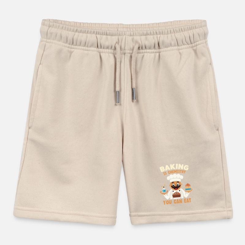 Bake the world a better place Kids Organic Sweat Shorts by Stanley/Stella