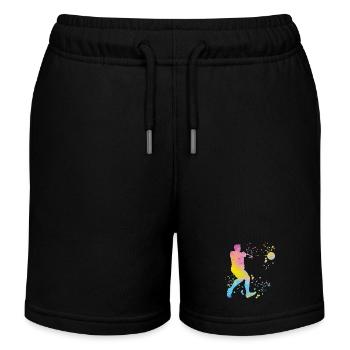 Lanceur de marteau Lancer de marteau Colorsplash - Short de jogging enfant bio Stanley/Stella - noir - Devant