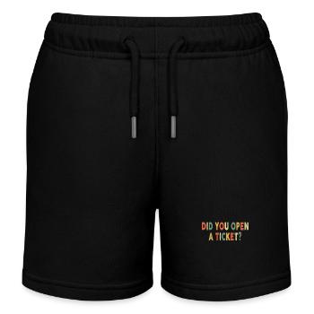 Did You Open A Ticket Funny System Administrator - Kinder Organic Joggingshorts Mini Bolter von Stanley/Stella - Schwarz - Vorne