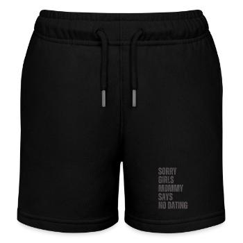 Tut Mir Leid Mädchen Mutti Sagt Kein Dating - Kinder Organic Joggingshorts Mini Bolter von Stanley/Stella - Schwarz - Vorne