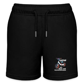 AISDRAISIENNE avec frein avant et frontal - Short de jogging enfant bio Stanley/Stella - noir - Devant