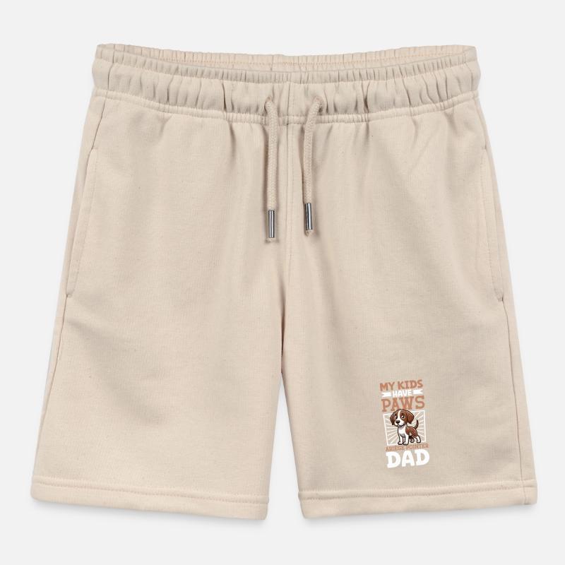 Braque de l'Ariège Papa Kids Organic Sweat Shorts by Stanley/Stella
