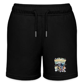 Astronaute 1er anniversaire Chien de l'espace drôle - Short de jogging enfant bio Stanley/Stella - noir - Devant