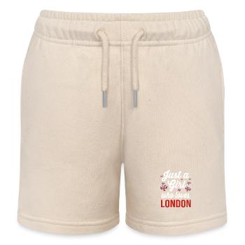 Angleterre - Short de jogging enfant bio Stanley/Stella - écru doux - Devant