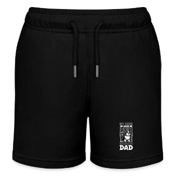 Zentralasiatischer Owtscharka Papa - Kinder Organic Joggingshorts Mini Bolter von Stanley/Stella - Schwarz - Vorne