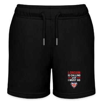 England Englisch - Kinder Organic Joggingshorts Mini Bolter von Stanley/Stella - Schwarz - Vorne