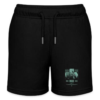 Diskusfisch Buntbarsch Aquarium Fischhalter - Kinder Organic Joggingshorts Mini Bolter von Stanley/Stella - Schwarz - Vorne