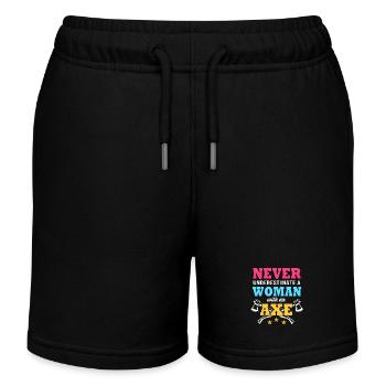 Lancer de hache - Short de jogging enfant bio Stanley/Stella - noir - Devant