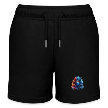 Ninja - Short de jogging enfant bio Stanley/Stella - noir - Devant
