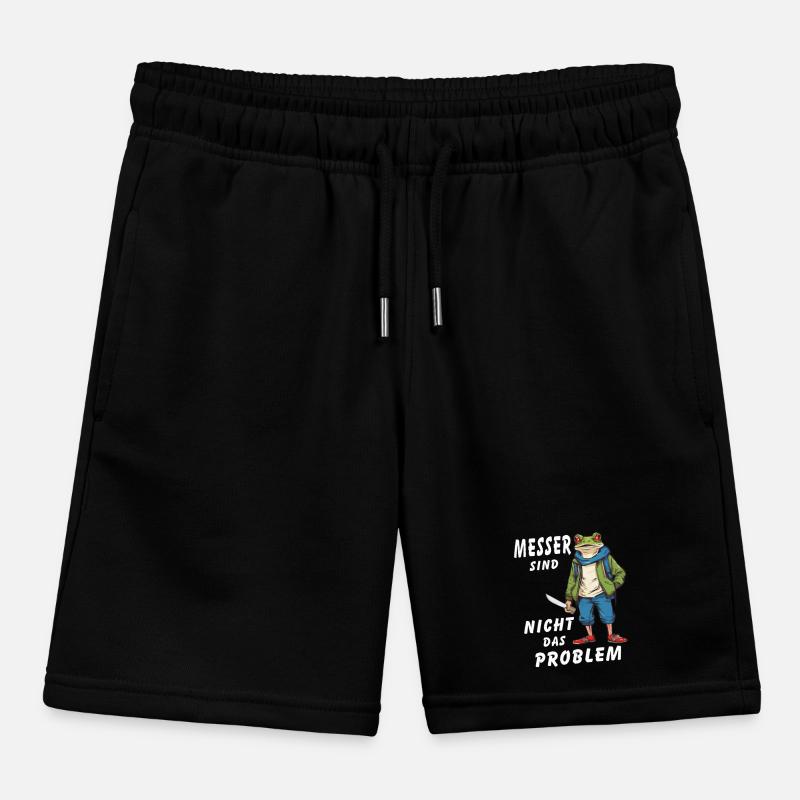 FROSCH MESSER SIND NICHT DAS PROBLEM Kinder Organic Joggingshorts Mini Bolter von Stanley/Stella