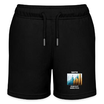 DATA PERFECT ANALYSIS - Kids Organic Sweat Shorts by Stanley/Stella - black - Front