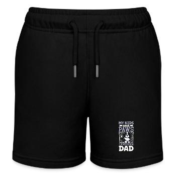 Landseer Papa - Short de jogging enfant bio Stanley/Stella - noir - Devant