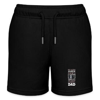 Epagneul Picard Papa - Kinder Organic Joggingshorts Mini Bolter von Stanley/Stella - Schwarz - Vorne