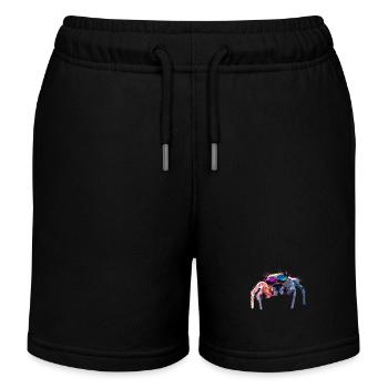 Spider Tarantula Love Arachnid Spiders - Kids Organic Sweat Shorts by Stanley/Stella - black - Front