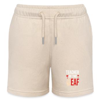 Langue des signes Enseignant sourd ASL - Short de jogging enfant bio Stanley/Stella - écru doux - Devant