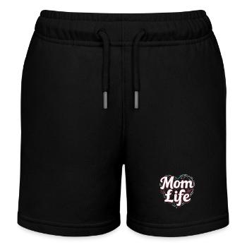 MAMA-LEBEN - Kinder Organic Joggingshorts Mini Bolter von Stanley/Stella - Schwarz - Vorne