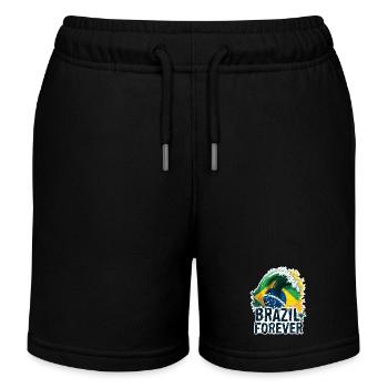BRASILIEN - Short de jogging enfant bio Stanley/Stella - noir - Devant