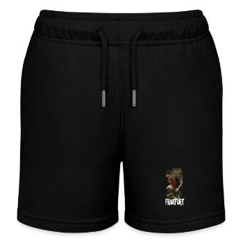 Frankfurt Adler Ausgebreitet FFM Patrioten - Kinder Organic Joggingshorts Mini Bolter von Stanley/Stella - Schwarz - Vorne