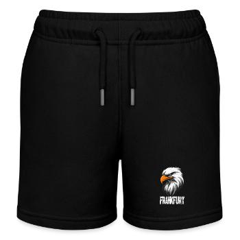 Frankfurt Adlerkopf FFM Patrioten Fans - Kinder Organic Joggingshorts Mini Bolter von Stanley/Stella - Schwarz - Vorne