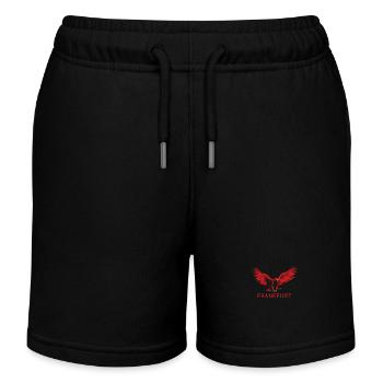 Frankfurt Roter Adler FFM Fußballfans - Kinder Organic Joggingshorts Mini Bolter von Stanley/Stella - Schwarz - Vorne